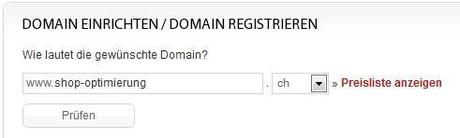 Domain bei hostfactory einrichten