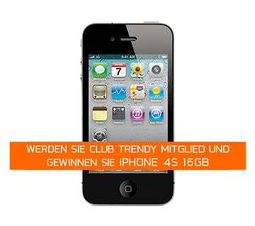 Club-Trendy Verlosung April: iPhone 4S 16GB – Schwarz