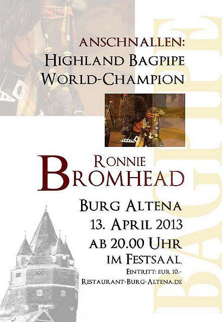 Ronnie Bromhead auf der Burg Altena