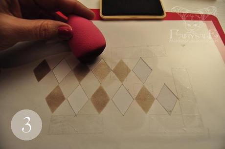 fiddel friday- Frickel-Freitag: DIY diamond template/Rauten-Schablone selbermachen