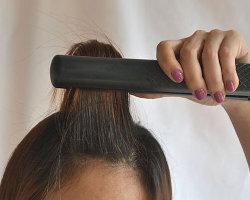Wie Haare beim Glätten schützen?