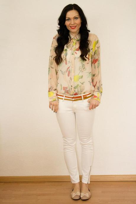 Outfit 2: Floral Pattern Blouse