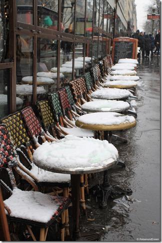 Bistro im Schnee