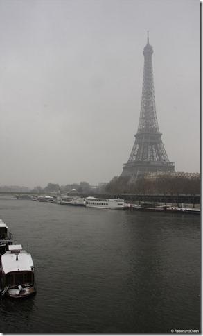 Tour Eiffel bei Schneefall