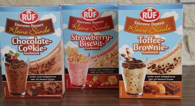 Wir testen von RUF die 3 Sorten Eiscreme Dessert - Kleine Sünde