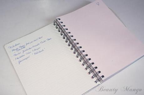 Mein persönliches Notizbuch für meinen Blog ♥ + Verlosung