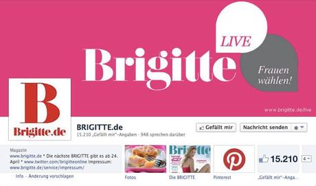 Brigitte Facebookseite