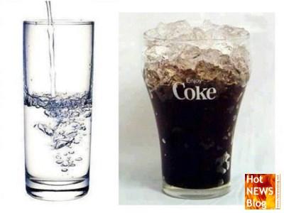Wasser gegen Cola - ein etwas anderer Vergleich