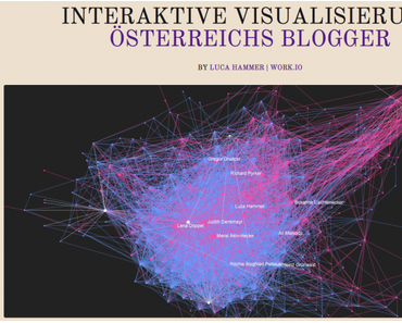 Interaktive Visualisierung Österreichs Blogger