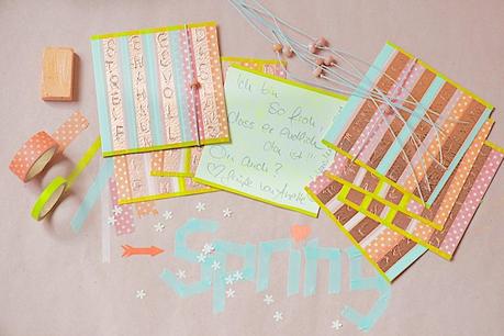 Mailart with copper letters