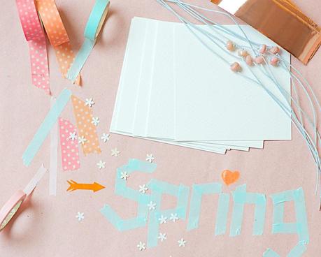 Mailart with copper letters
