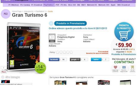 Gran Tursimo 6 (italienischer Online-Händler)