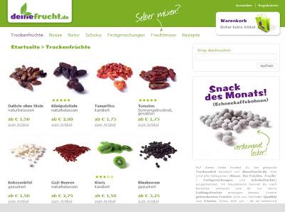Tockenfrüchte und Nüsse von deinefrucht.de