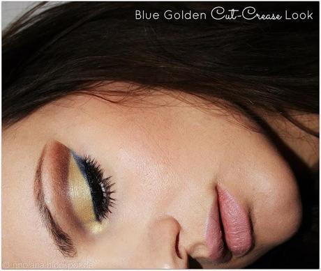 Nachgeschminkt: Golden Blue Cut-Crease Look