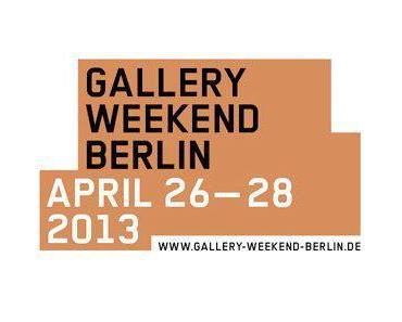 Berlinspiriert Kunst: Gallery Weekend