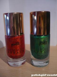 Review #4: P2 Summer Attack LE Nagellacke 040 hot berry & 050 green palm