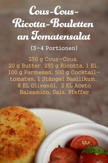 Rezept für Cous-Cous-Bouletten mit Tomatensalat Tomatensalat