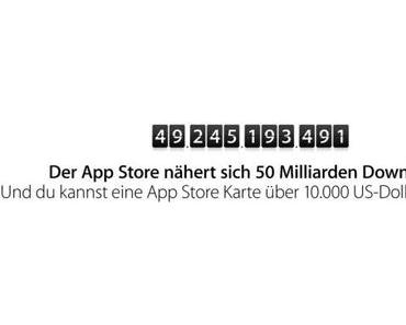 50 Milliarden App-Downloads und wie man dadurch $10.000 oder 50 x $500 gewinnen kann