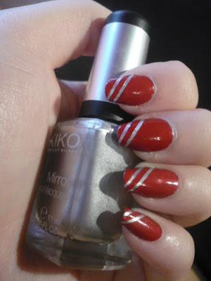 Show your nail design #1: Silver Stripes