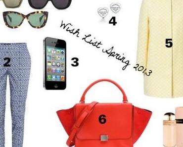 Wish List Spring 2013