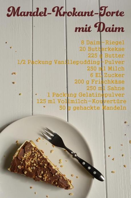 Rezept für Mandel-Krokant-Torte mit Daim (Ikea-Style)