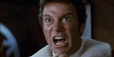 Der Ur-Schrei: Captain Kirk (William Shatner) hasst seinen Widersacher Khaaaan! in 