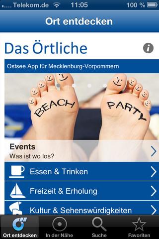 Ostsee-App von Das Örtliche – Entdecke die Ostseeküste von Mecklenburg-Vorpommern mit der kostenlosen Reiseführer App