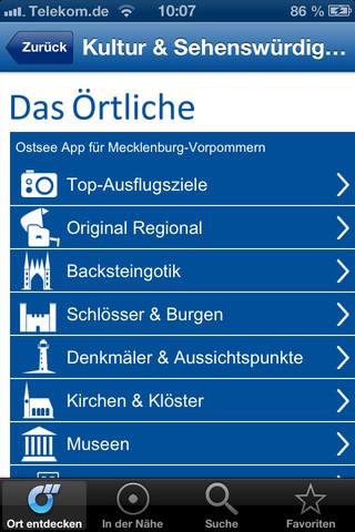 Ostsee-App von Das Örtliche – Entdecke die Ostseeküste von Mecklenburg-Vorpommern mit der kostenlosen Reiseführer App