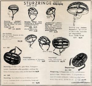 Vintage Rennrad Katalog - Sturzringe