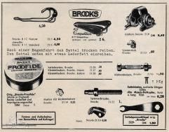 Vintage Rennrad Katalog - Rennsättel Brooks 2
