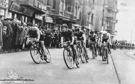 Radsport Foto Straßenrennen 1950 - 10. September - Hermann Str - Berlin