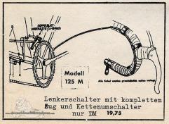 Vintage Rennrad Katalog - Lenkerschaltung 1