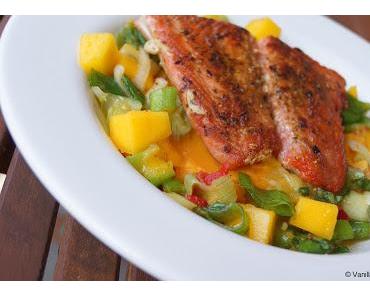 Blackened Salmon mit Mangosalsa
