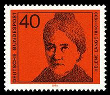 Briefmarke Helene Lange