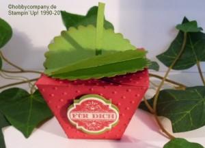 Erdbeerverpackung zum Bastel-Workshop online