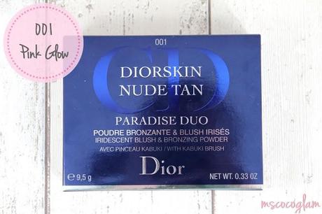 Dior [Bird of Paradise LE] Nude Tan Paradise Duo '001 Pink Glow'