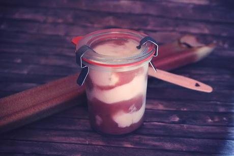 Leckere PICKNICKZEIT: Frozen-Joghurt-Rhubarb-Swirl
