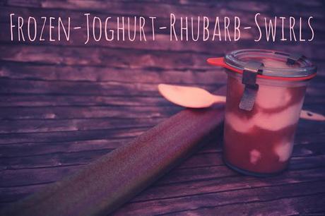 Leckere PICKNICKZEIT: Frozen-Joghurt-Rhubarb-Swirl