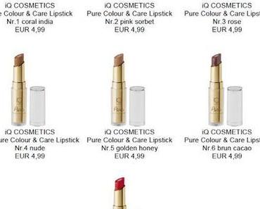 iQ COSMETICS Pure Colour & Care Lipstick - Limited Edition