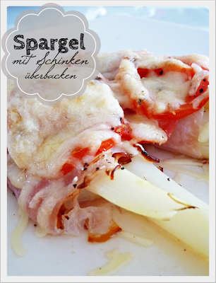 Spargel mit Schinken