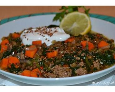 Orientalischer Linsen-Hack-Topf