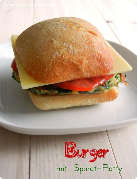 Veggie-Burger mit Spinat-Patty