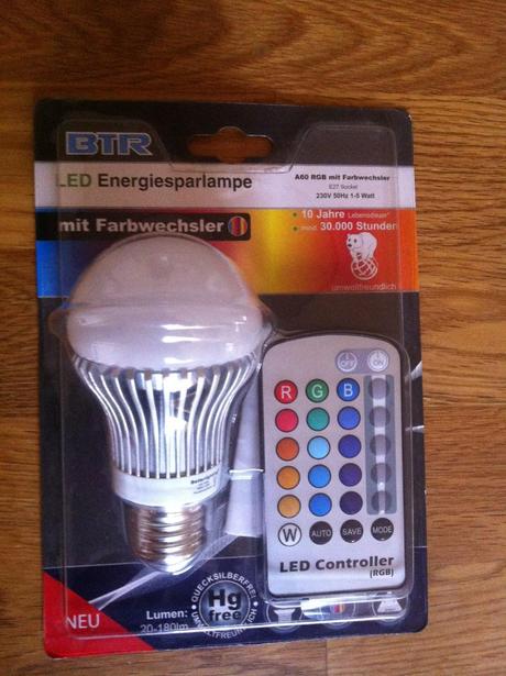LED-Birne mit Fernbedienung von licht-idee