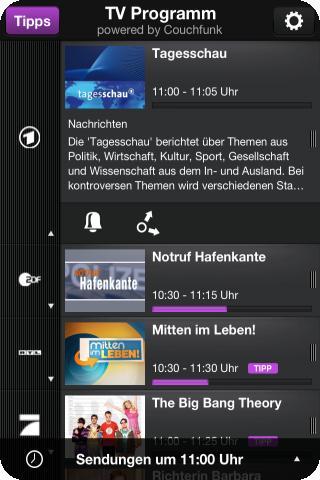 TV Programm App Fernsehprogramm und TV Zeitung iPhone Apps