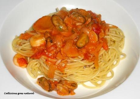Spaghetti con frutti di mare [Food Corner]