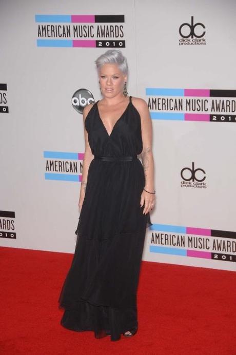 Pink during the 2010 American Music Awards, held at the Nokia Theatre, on November 21, 2010, in Los Angeles. Photo: Michael Germana Star Max Photo via Newscom