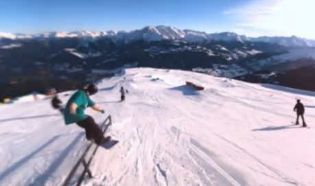 Ein interaktives 360° Ski/Snowboard Video