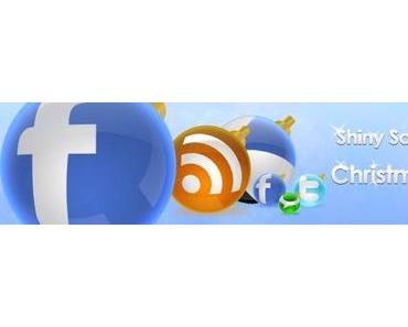 10 weihnachtliche Social Media Icon Sets