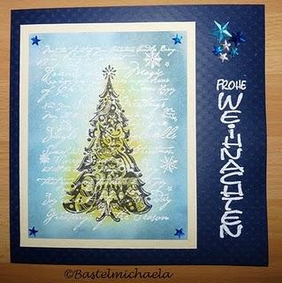 Weihnachtskarten mit Hintergrund Stempel