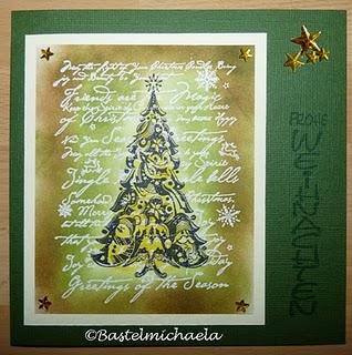 Weihnachtskarten mit Hintergrund Stempel